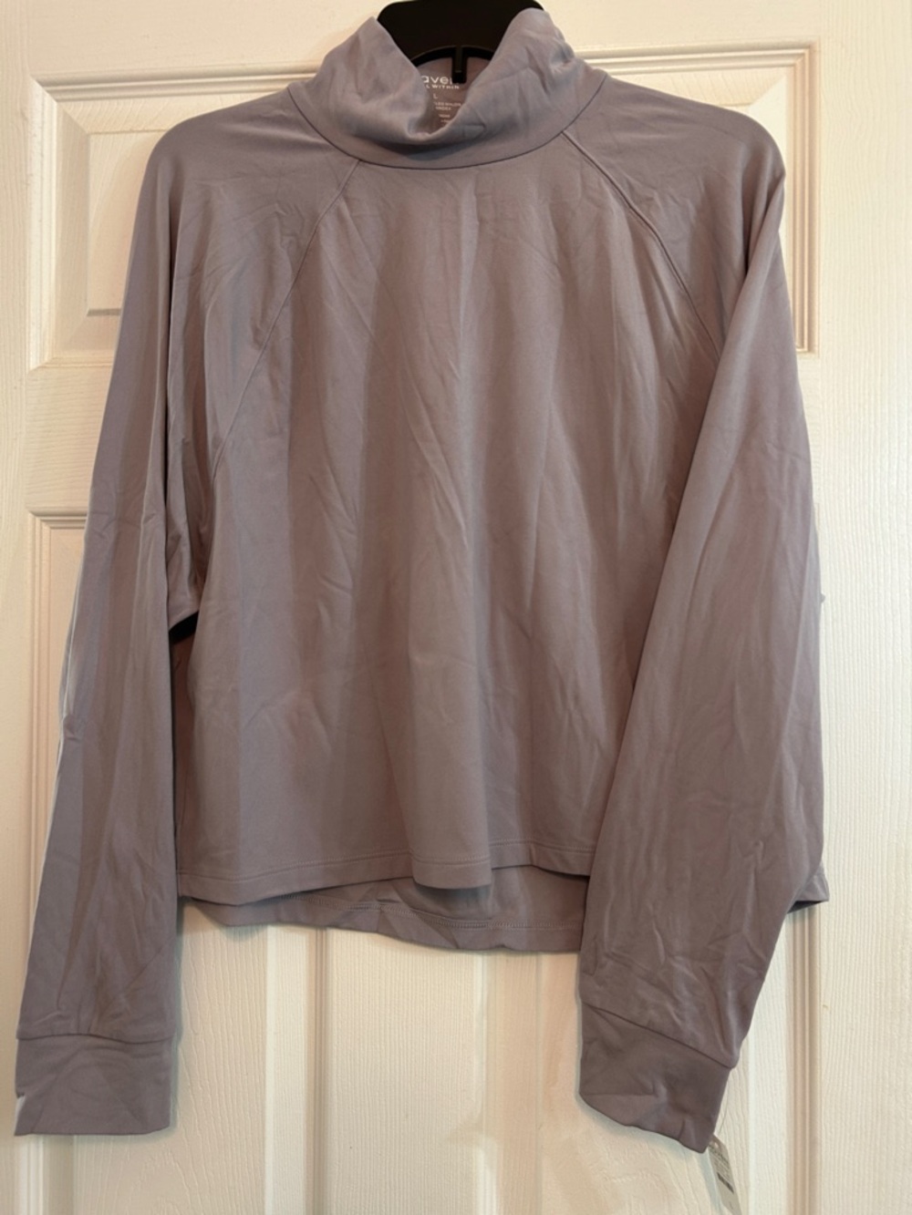 Talbots Lavender Gray Long-Sleeve Turtleneck Top